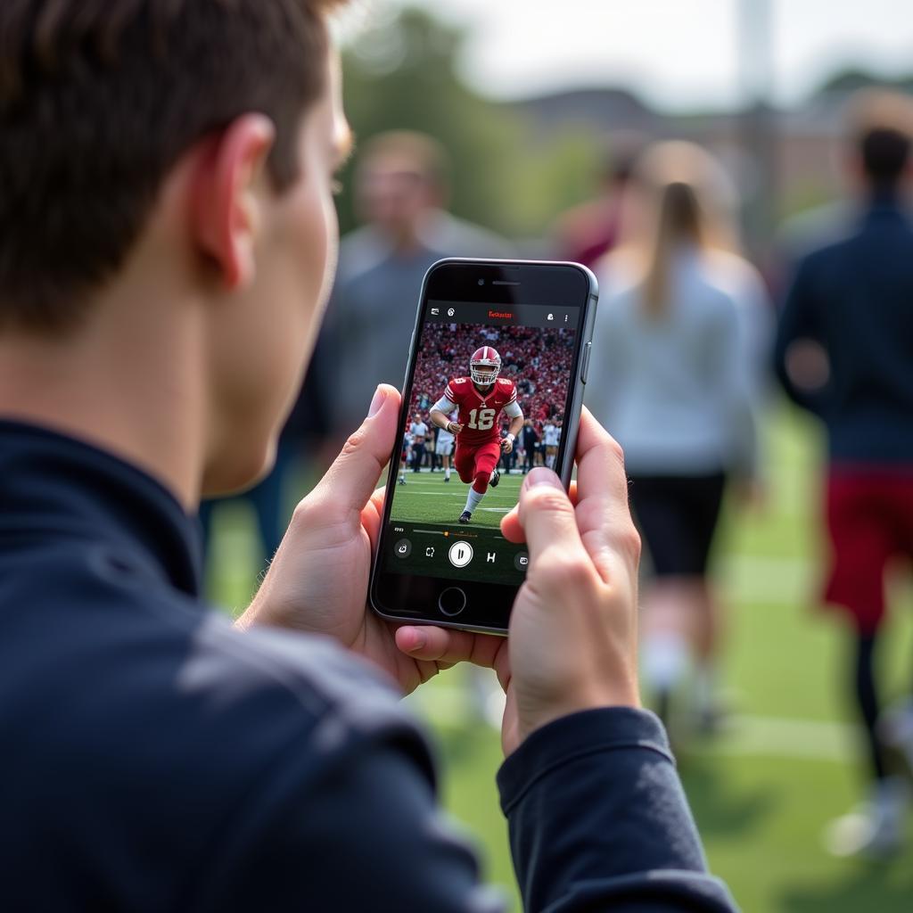 Streaming College Football on the Go