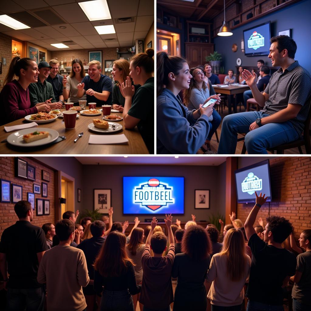 Fans Watching College Football Playoff Selection Show