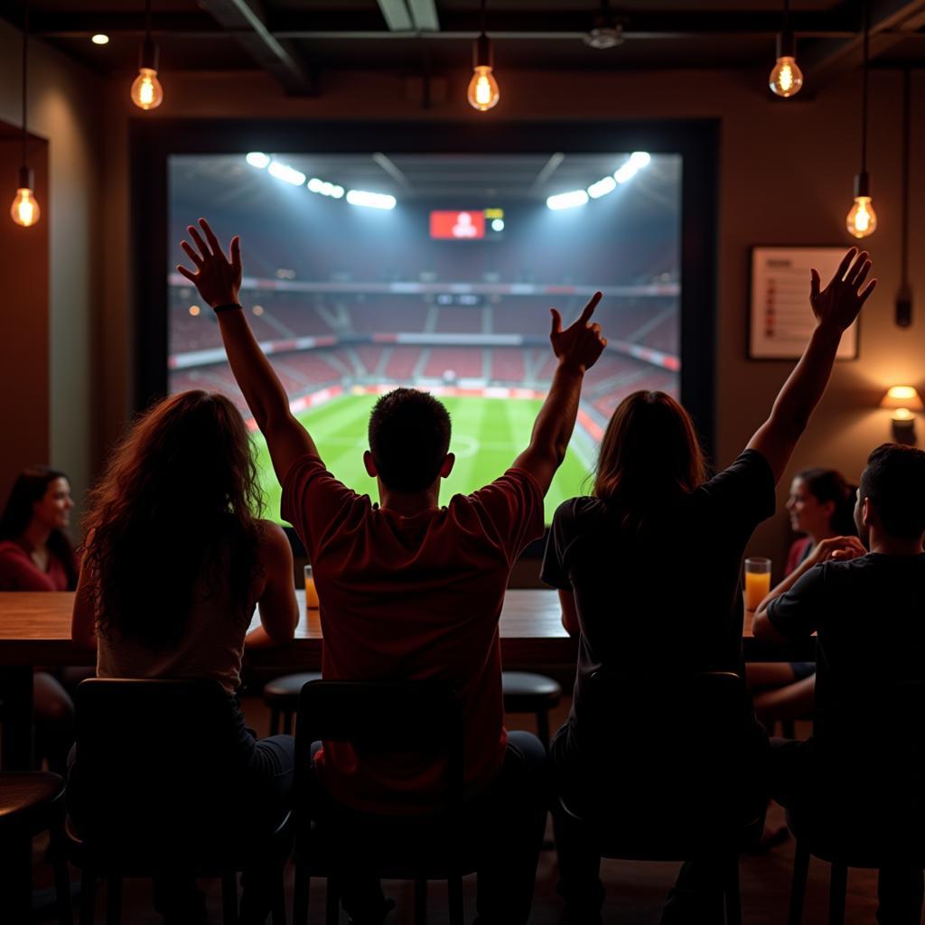 Watching Football with Friends in India