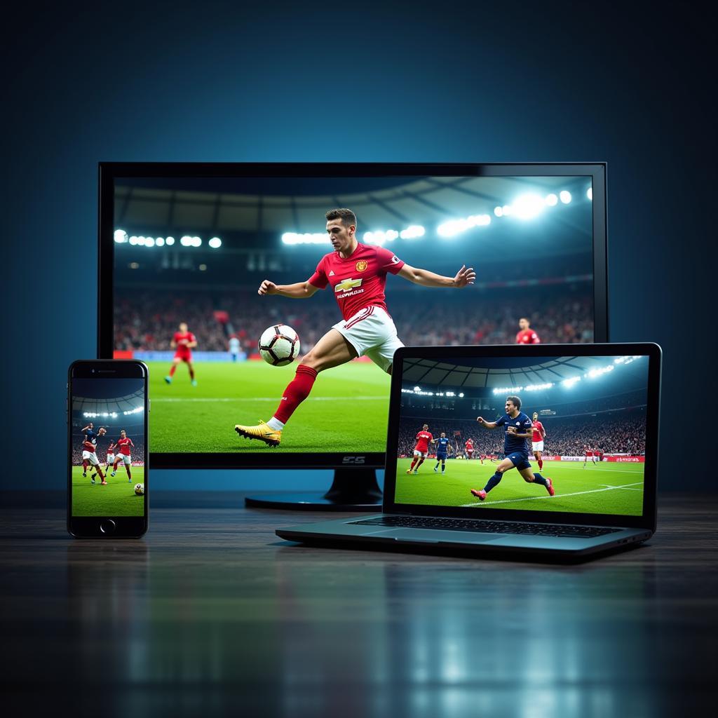 Watching live football on multiple devices