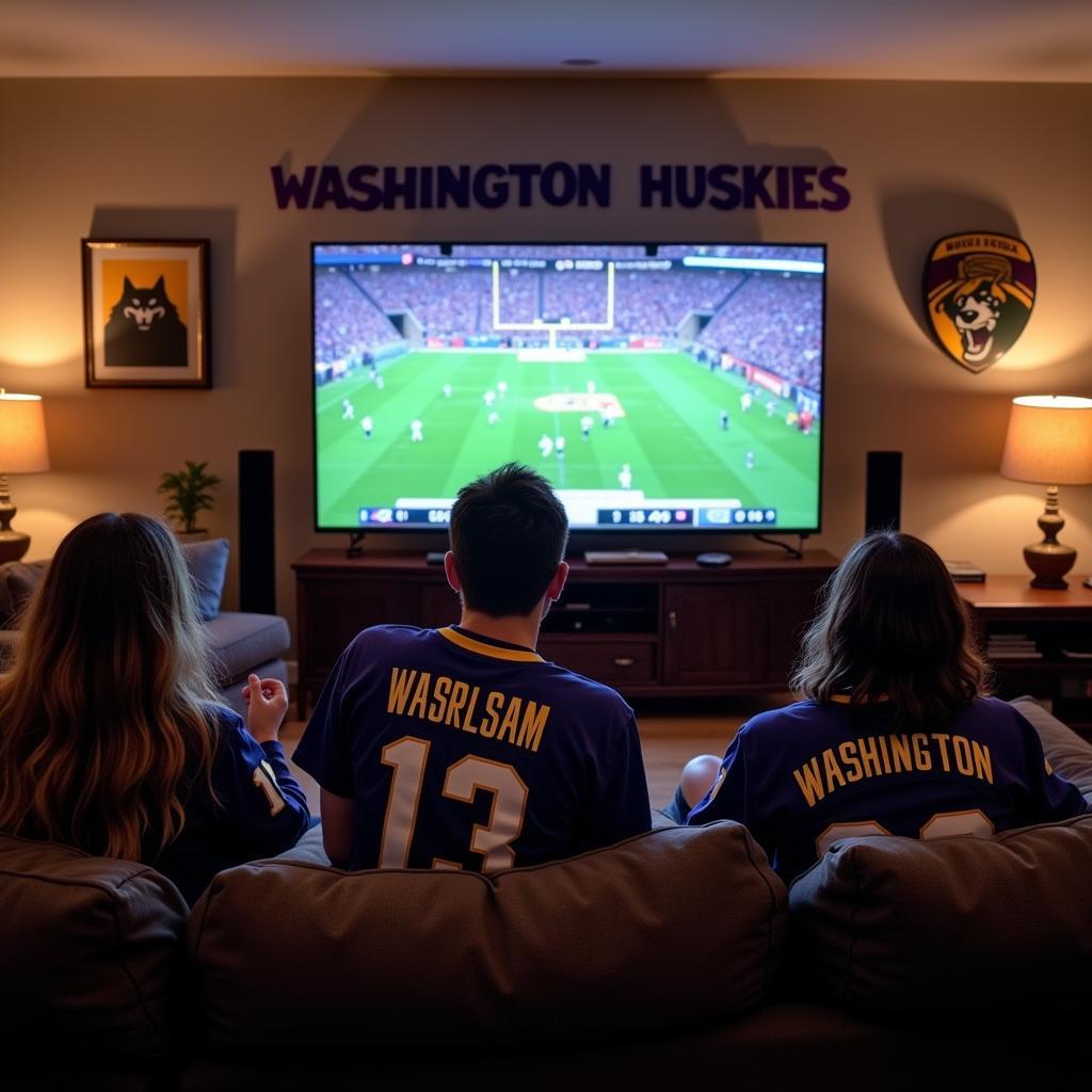 Watching Washington Huskies Game on TV