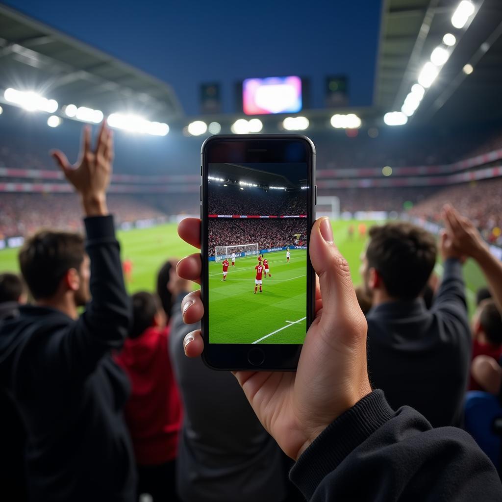 Watch live football for free on your phone