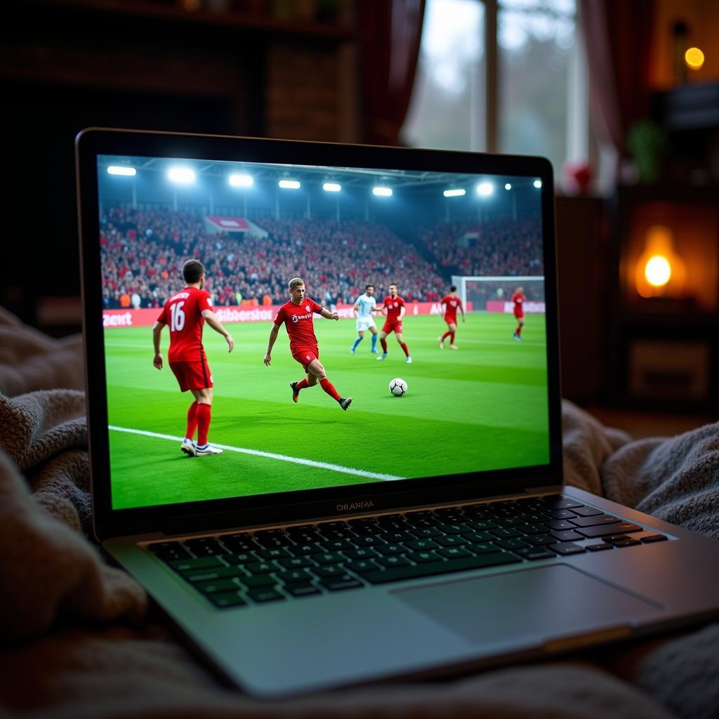 Free live football streaming on laptop