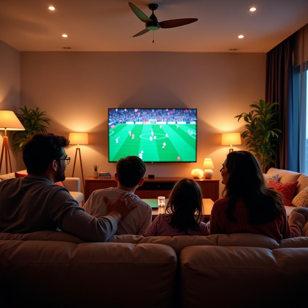 Watching football live online free HD on TV