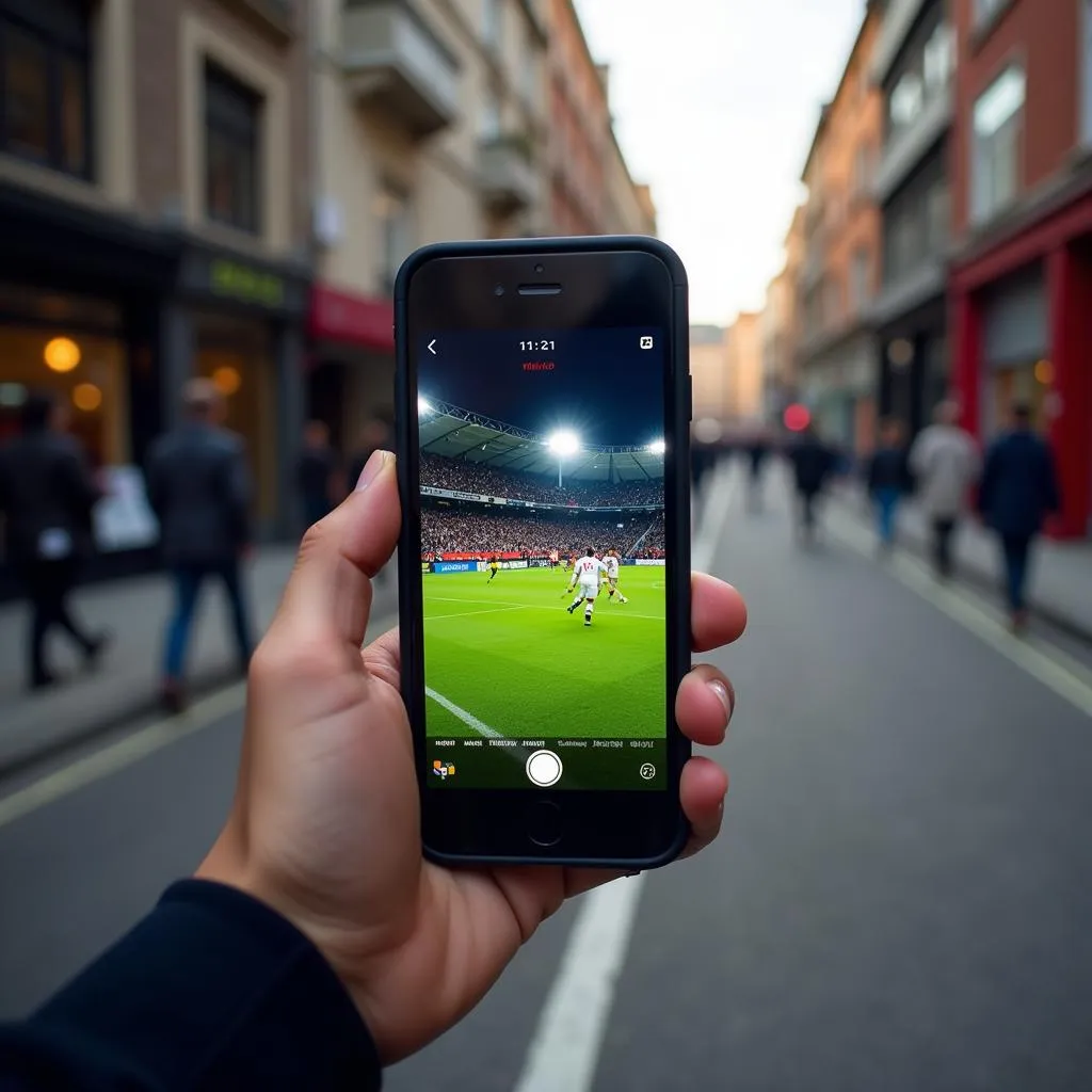 Watch live football for free on your phone