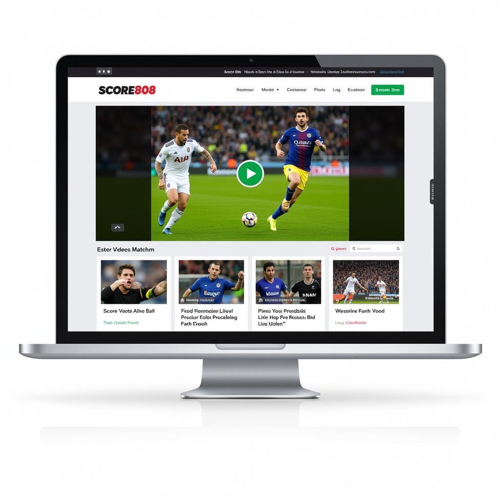 Live football streaming on Score 808 website