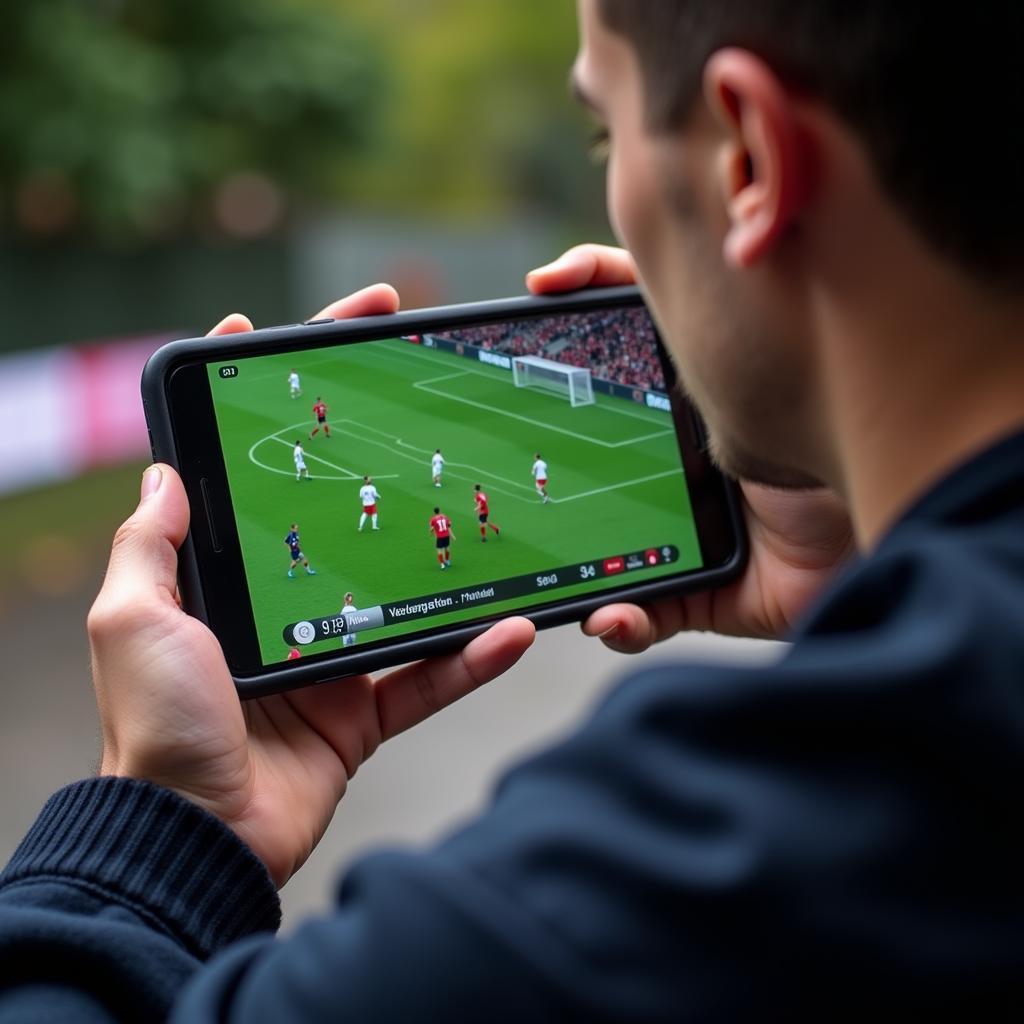 Watch live football online on your phone