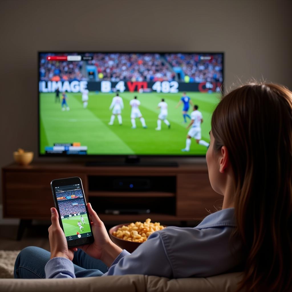 Watching live football on Sling TV