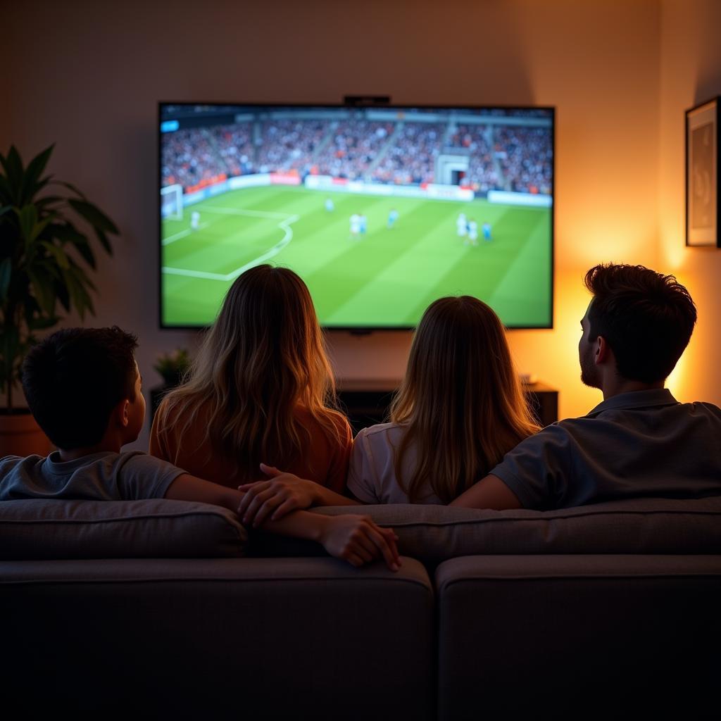 Xem bóng đá trực tuyến trên TV