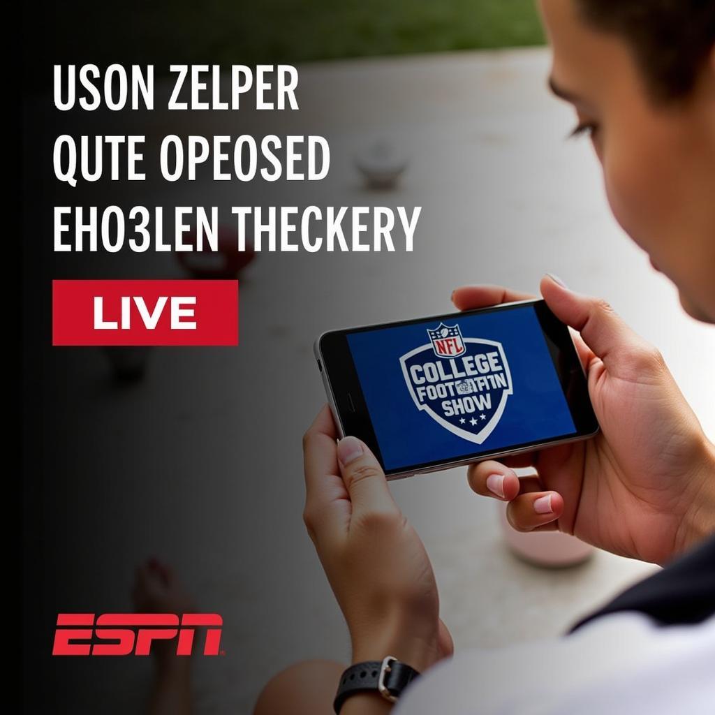 Xem ESPN College Football Selection Show Live trên điện thoại