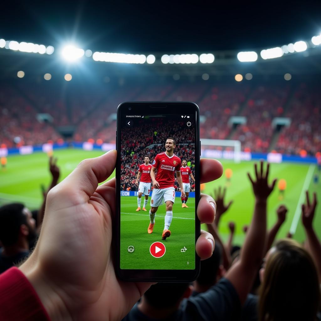 Watch a football game live for free on your phone