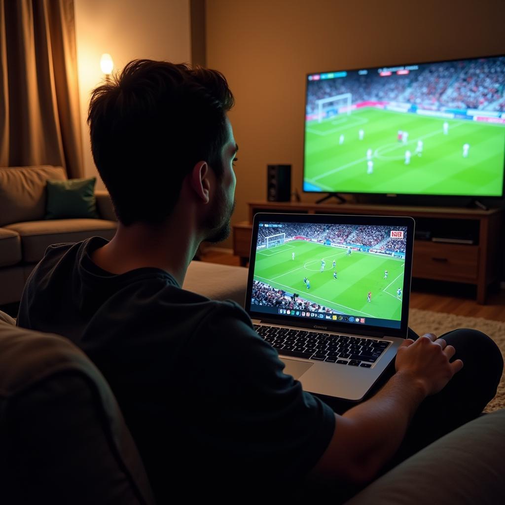 Watching free live football streams safely