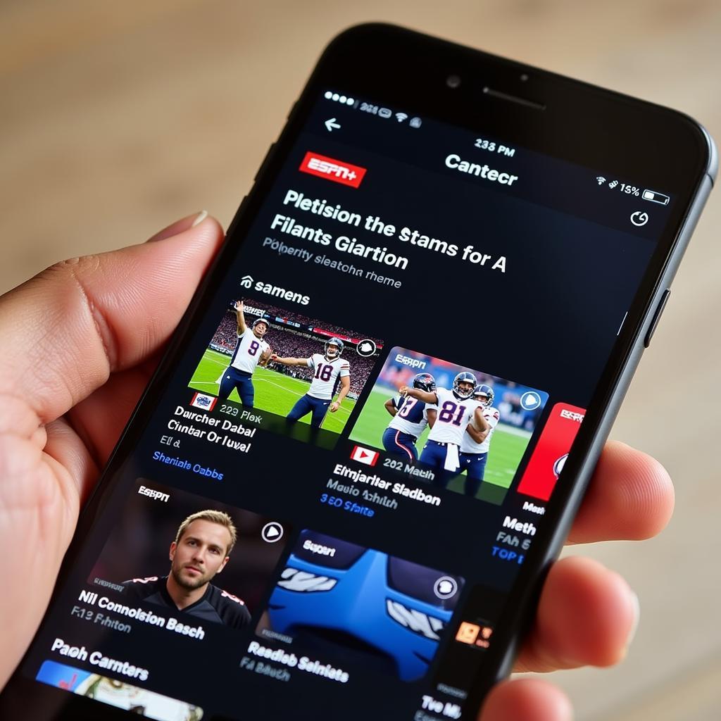 Xem trực tiếp bóng đá Mỹ trên ESPN+