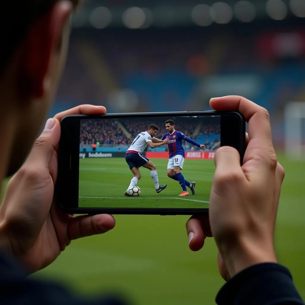 Watching Live Football on a Smartphone