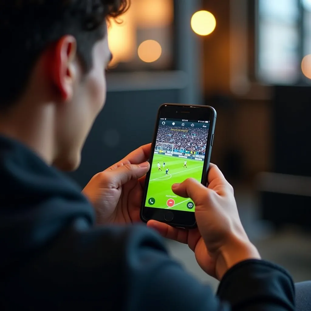 watching-live-football-on-smartphone