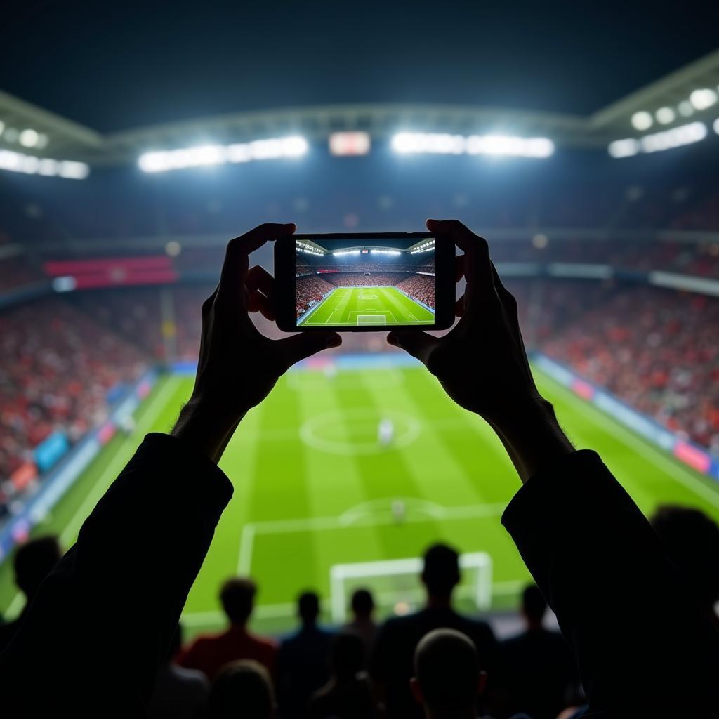 Enjoy live football matches on your mobile