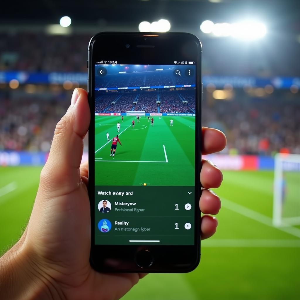 Live Football Streaming on Mobile Phone