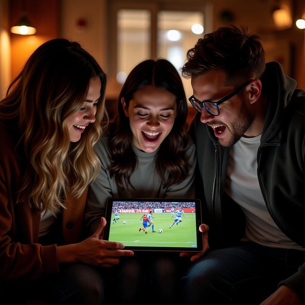 Enjoy Free Football Live Streams on Tablet