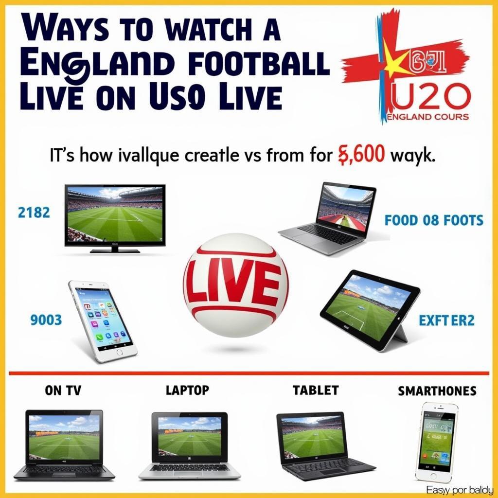 Xem trực tiếp England U20 Football Live TV trên nhiều nền tảng