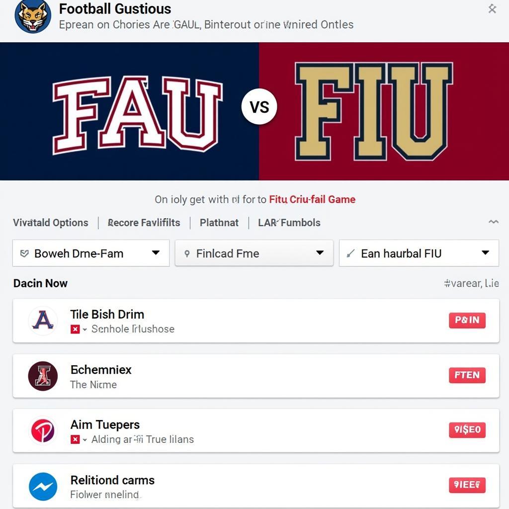 Xem Trực Tiếp FAU vs FIU Football