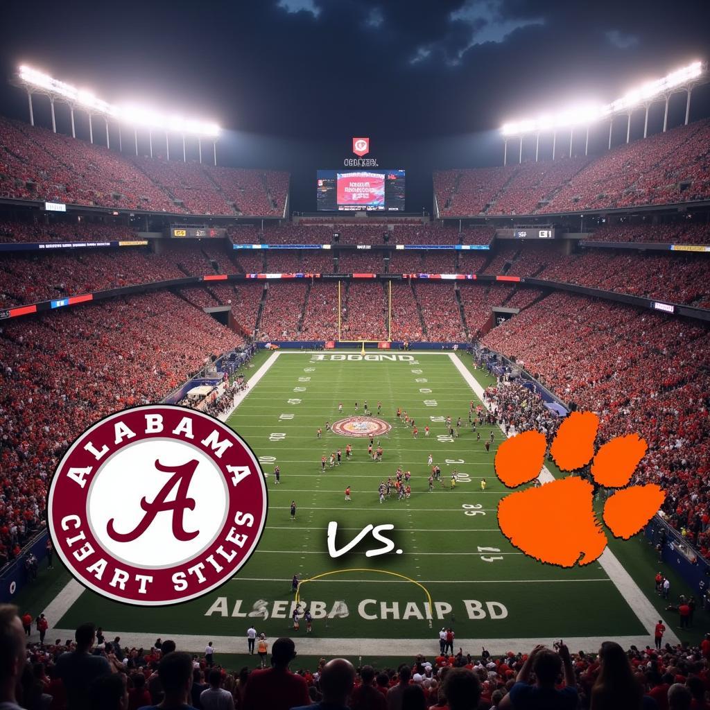 Alabama and Clemson battle for the Championship in 2017 College Football