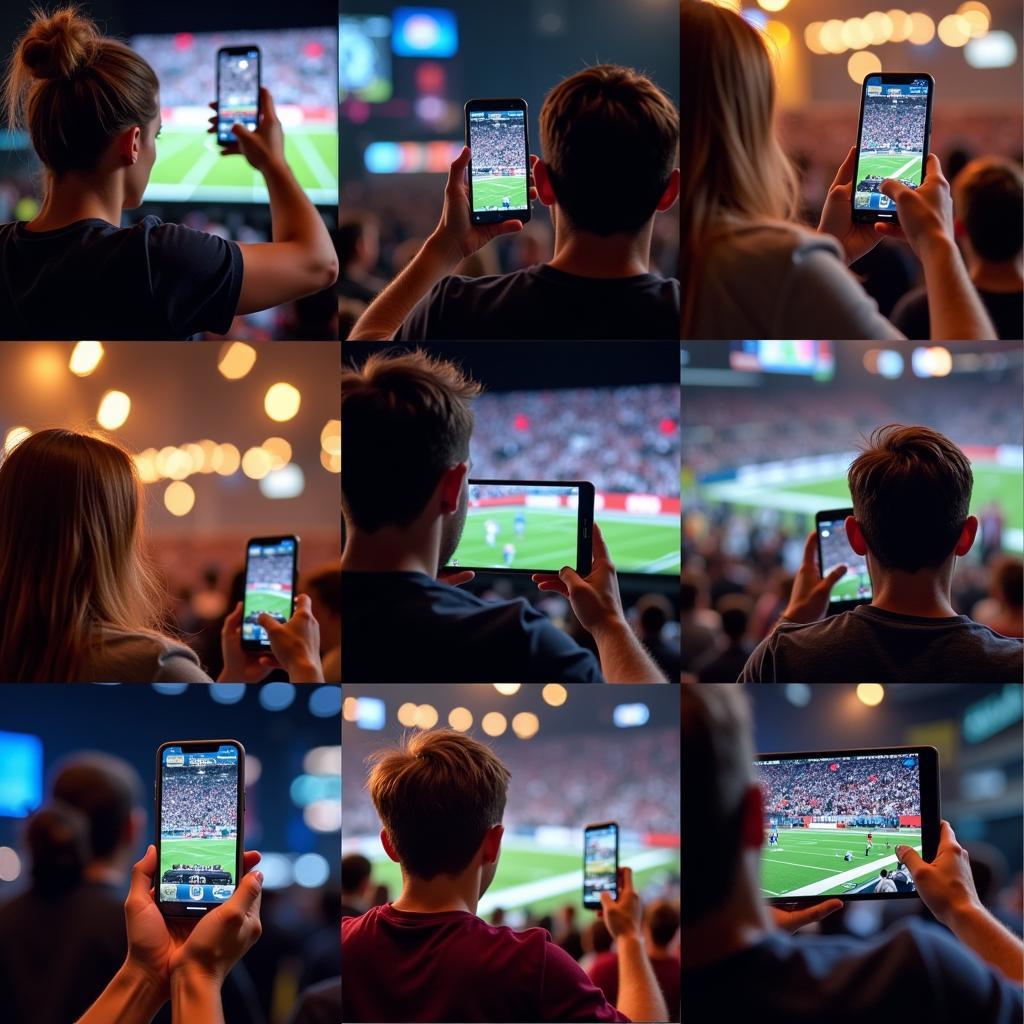 Fans Watching the 2018 National Championship on Mobile Devices