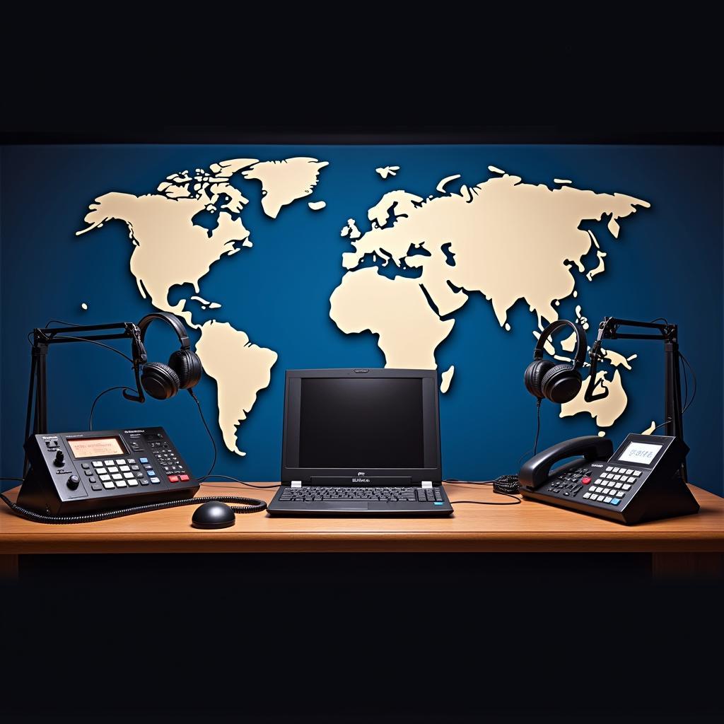 Radio Studio with Call-in Lines