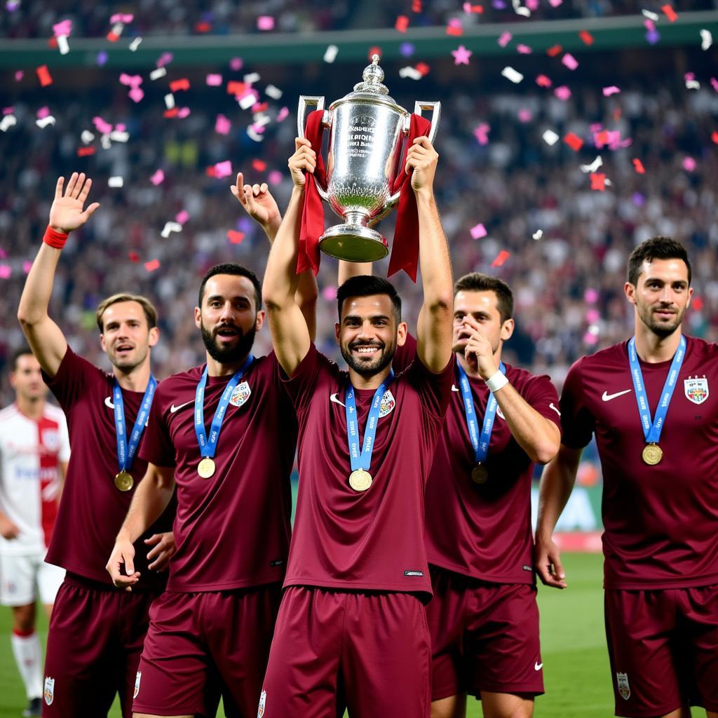 Qatar Celebrates Winning AFC Asian Cup 2019