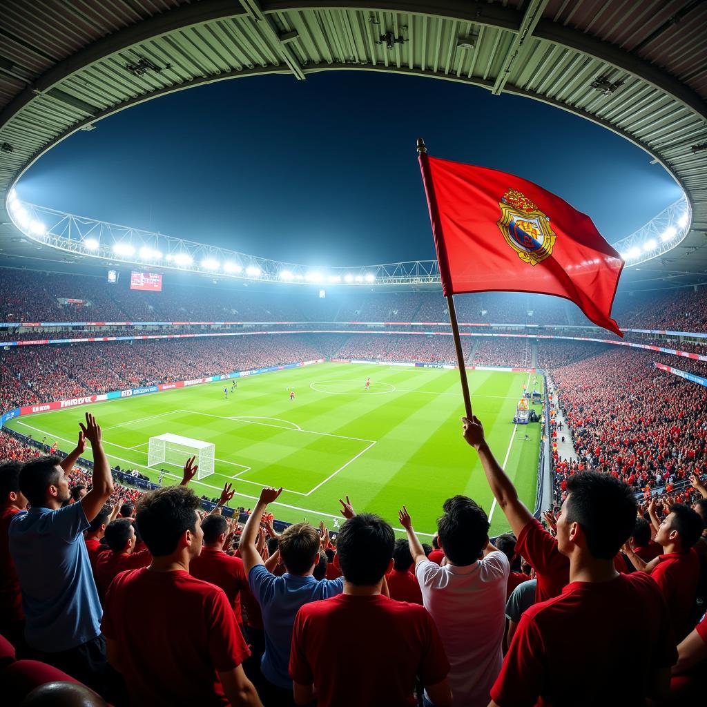 AFC Football Fans Celebrating a Goal