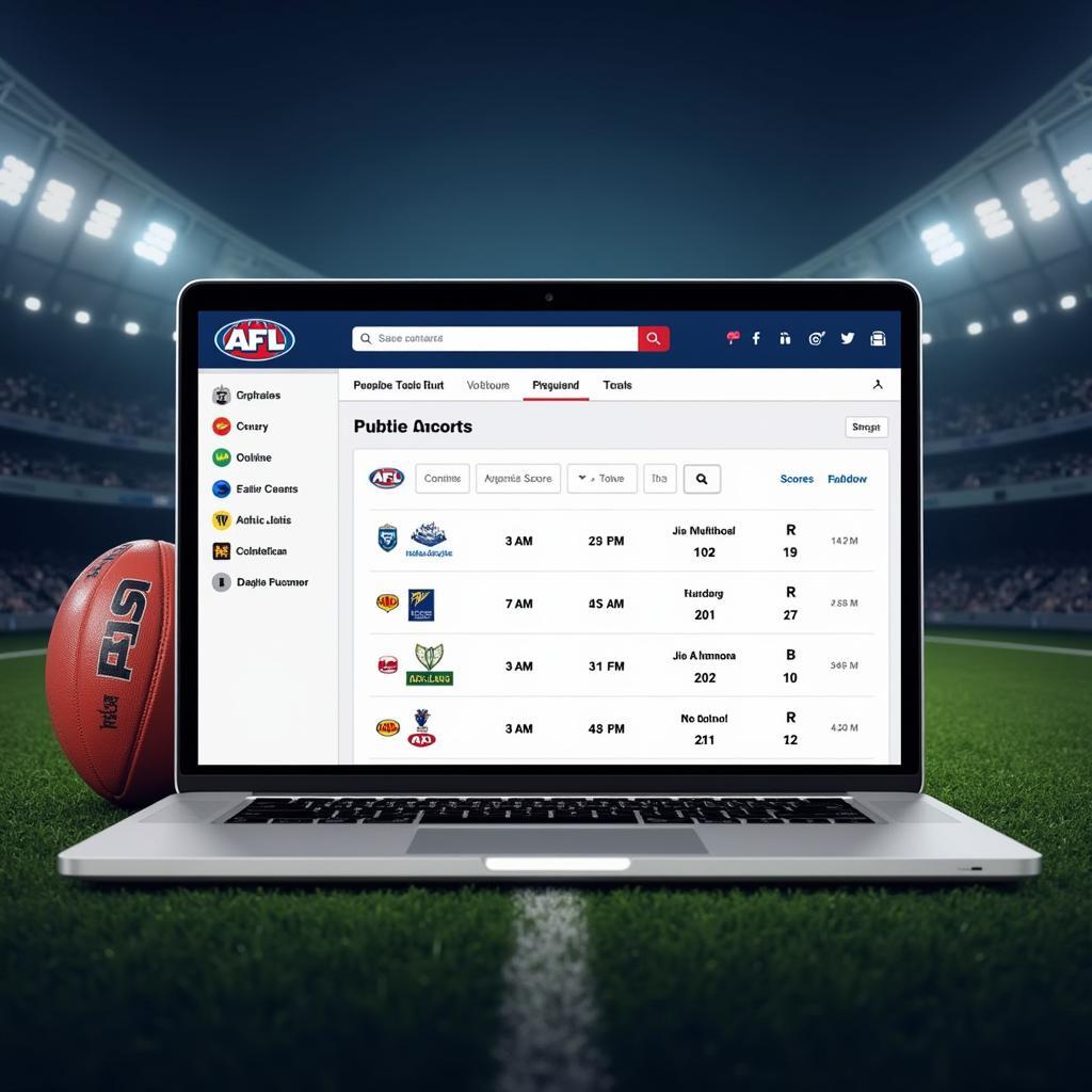 AFL Live Scores Website