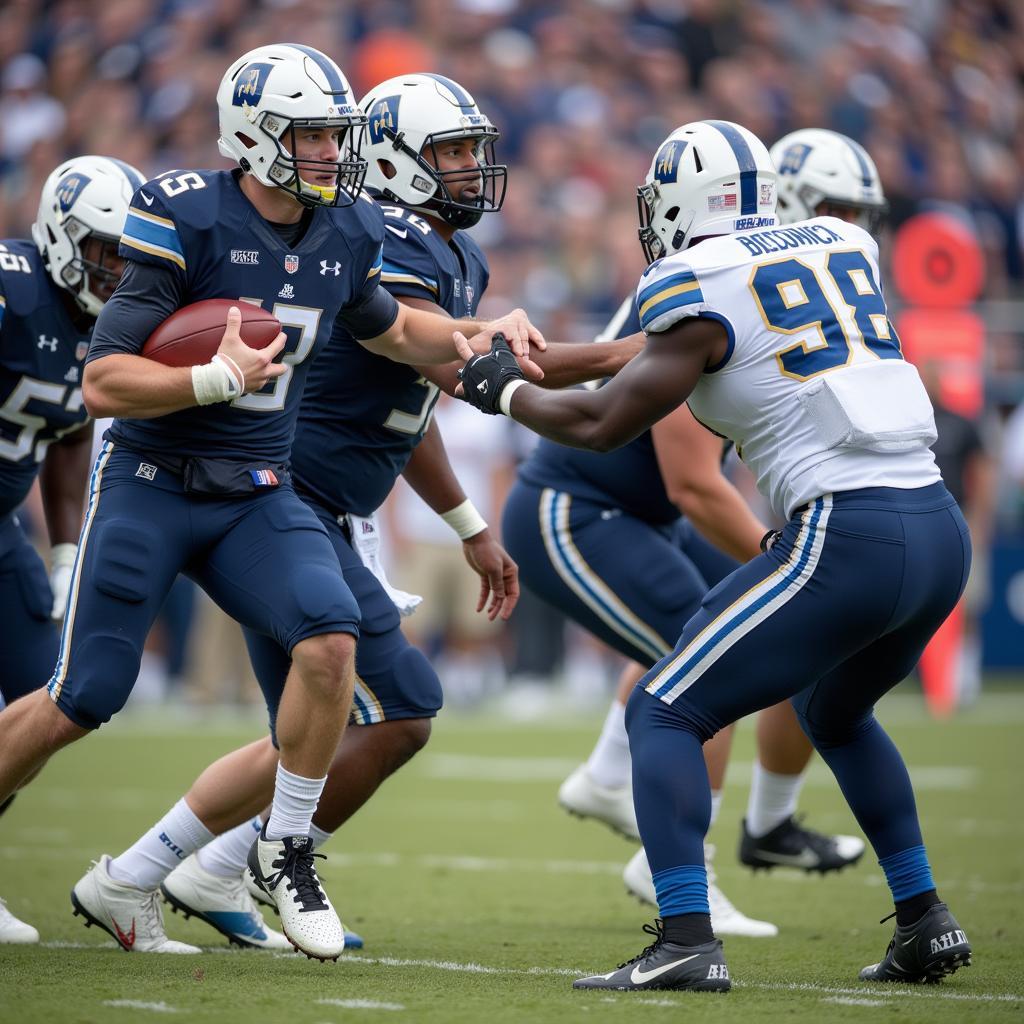 Air Force Triple Option Offense in Action