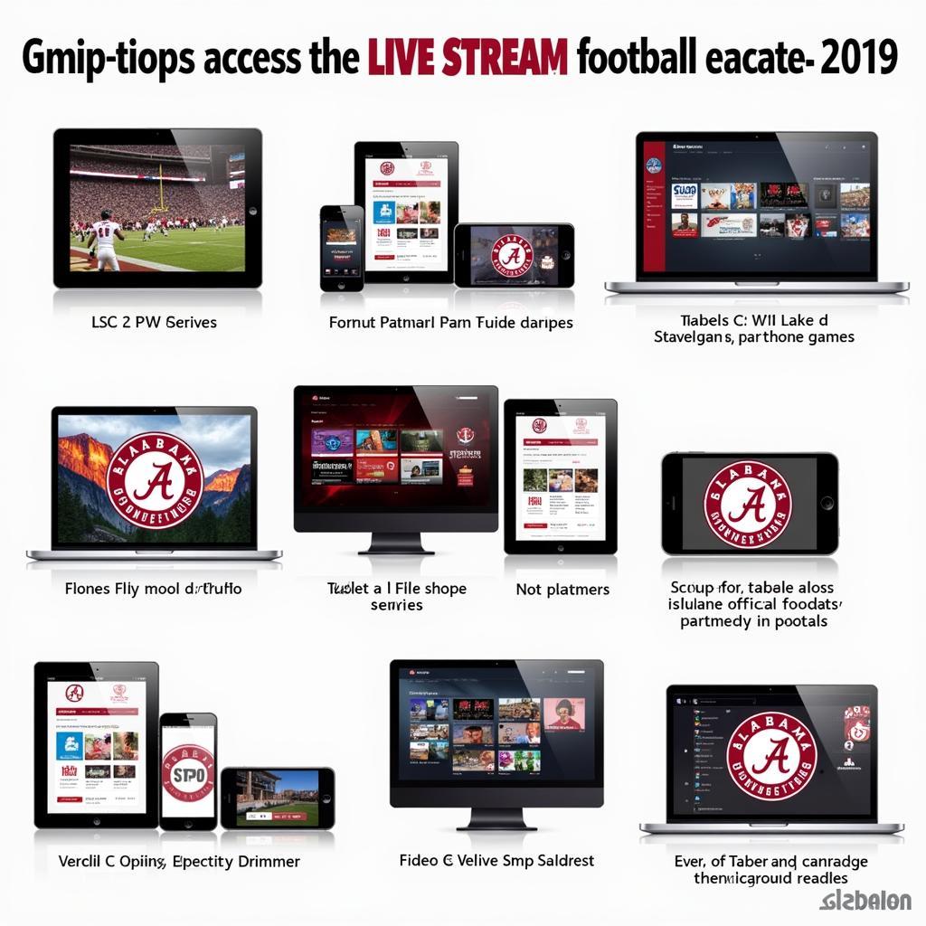 Alabama Football 2019 Live Stream Options