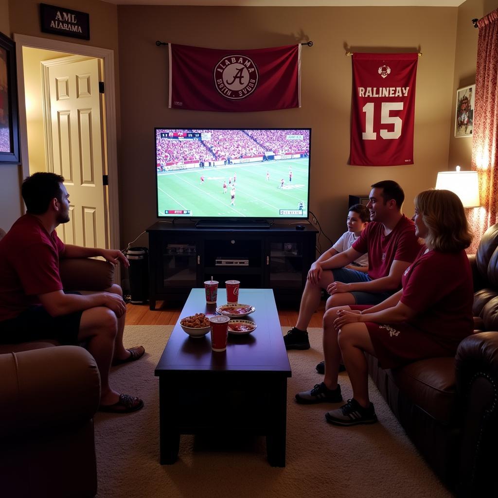 Watching Alabama Football on TV