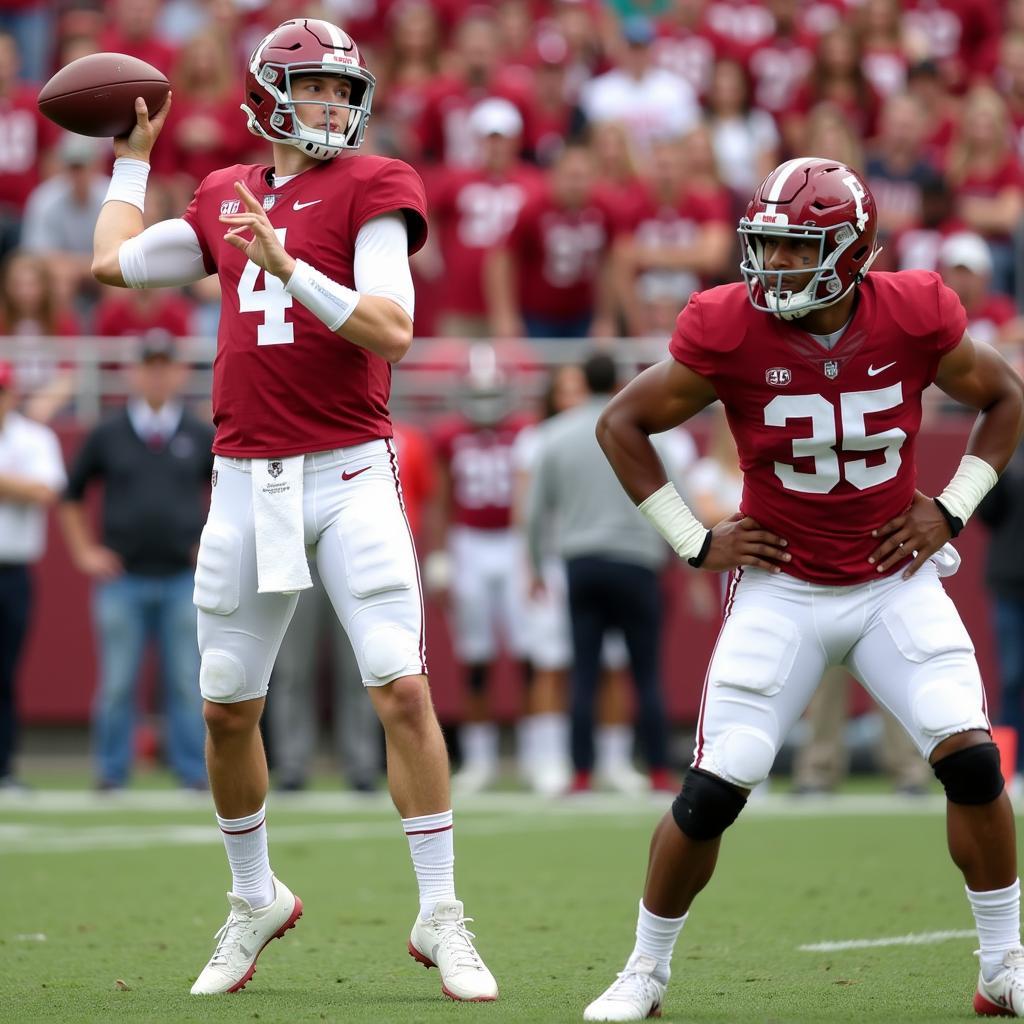 Alabama Spring Game Quarterback Competition