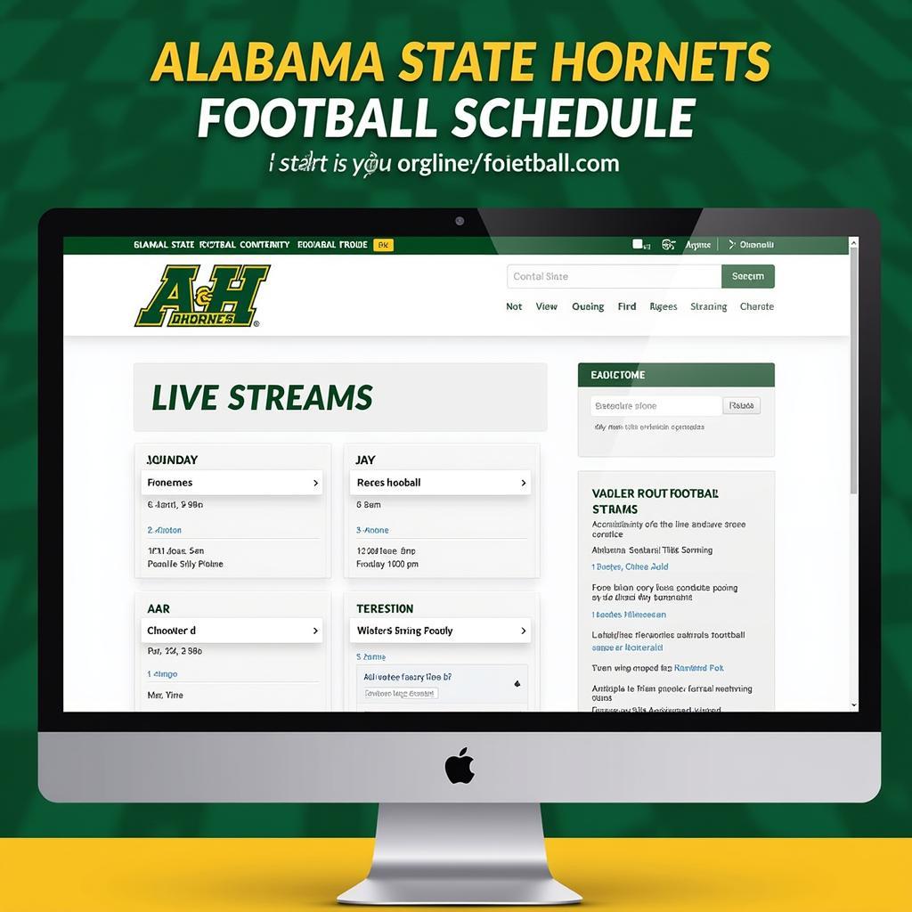 Alabama State Hornets Football Schedule Live Stream Info