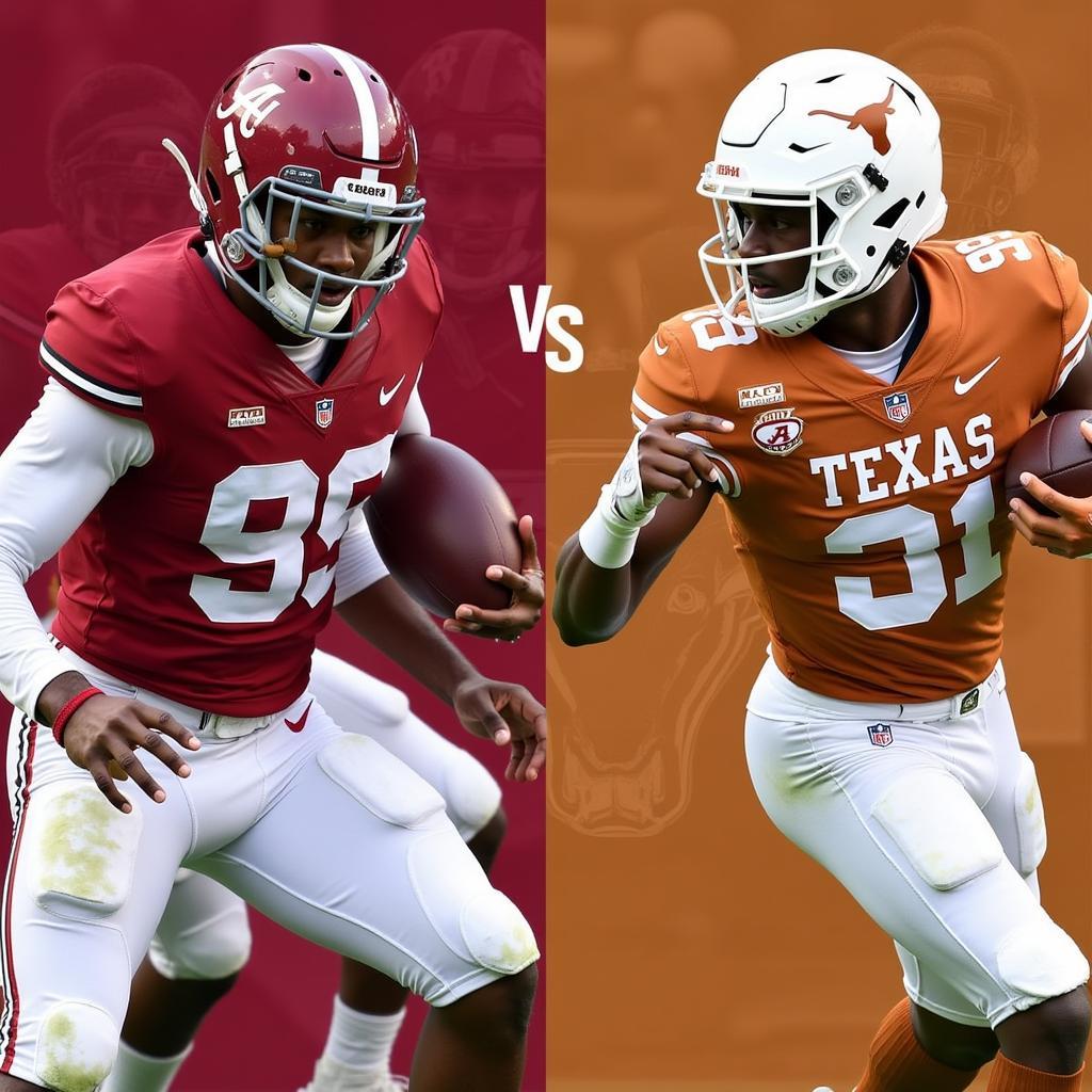 Alabama vs. Texas Football Live Game Preview