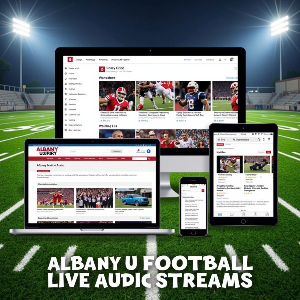 Albany U Football Live Audio Streaming Options