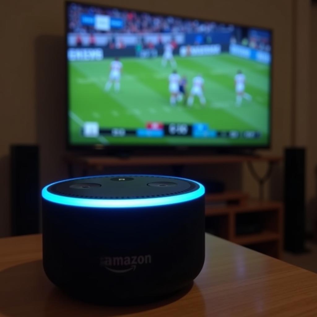 Alexa playing live football commentary on the radio