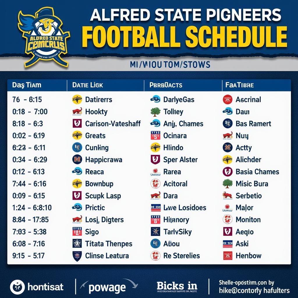 Alfred State Football Schedule 2024