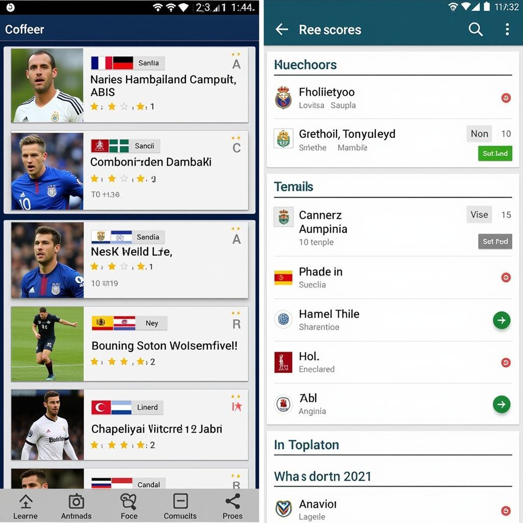 All Football Live Scores News APK Live Scores Interface