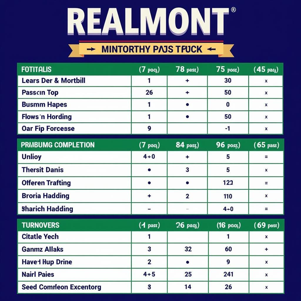 Almont Football Post-Game Analysis Chart