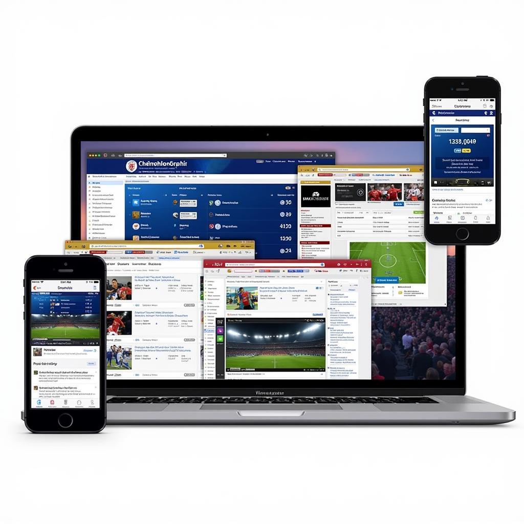 Various live score platforms for Championship Football