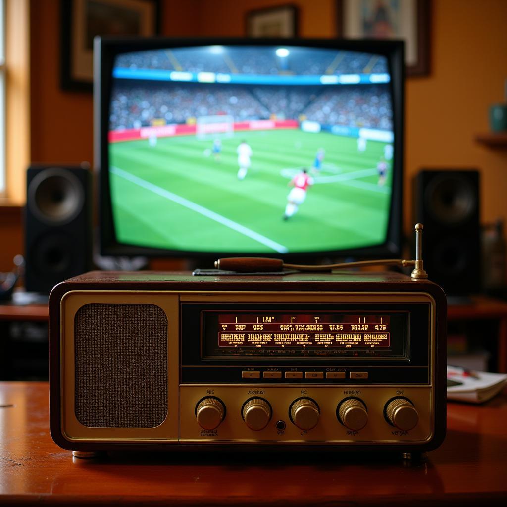 AM Radio Live Football Streaming on Vintage Radio