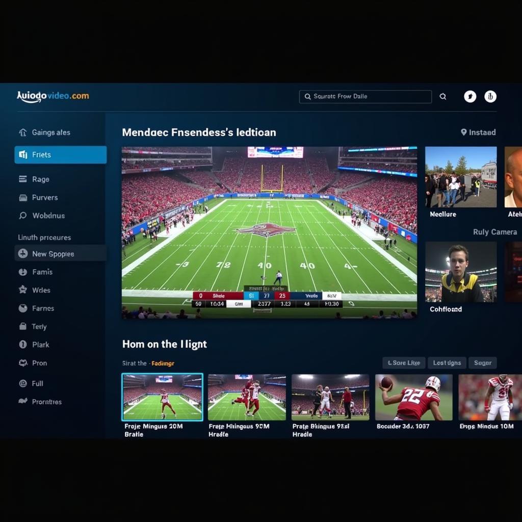 Amazon Live Football 2022 Streaming Interface