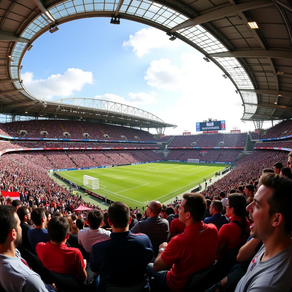 Electric Atmosphere at America vs England Match