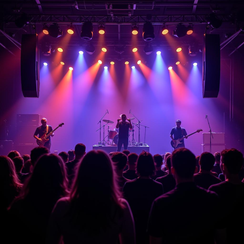 American Football performing on stage at Revolution Live