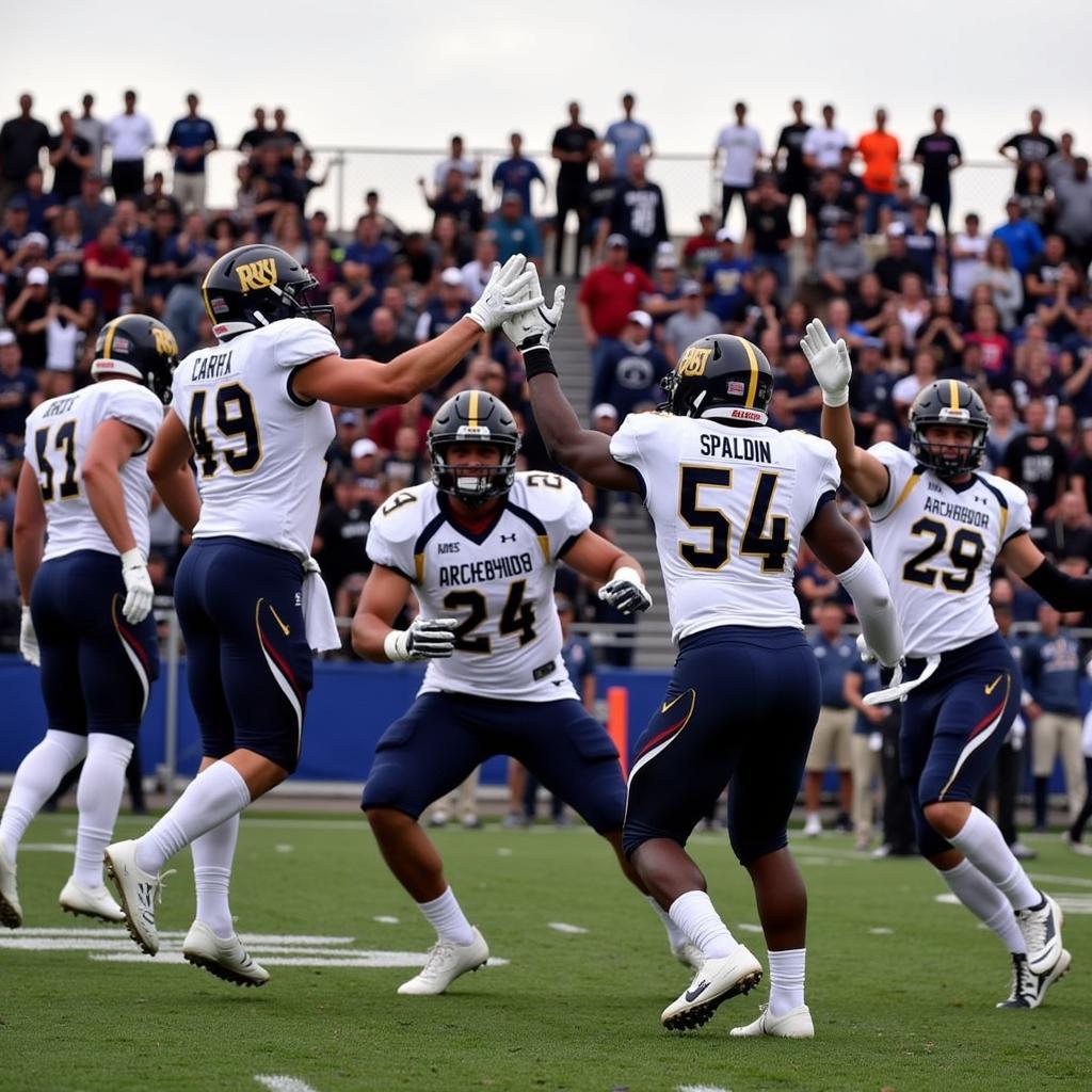 Archbishop Spalding Football Celebration