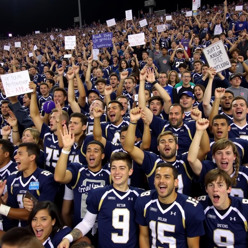 Archbishop Spalding Football Fans Cheering