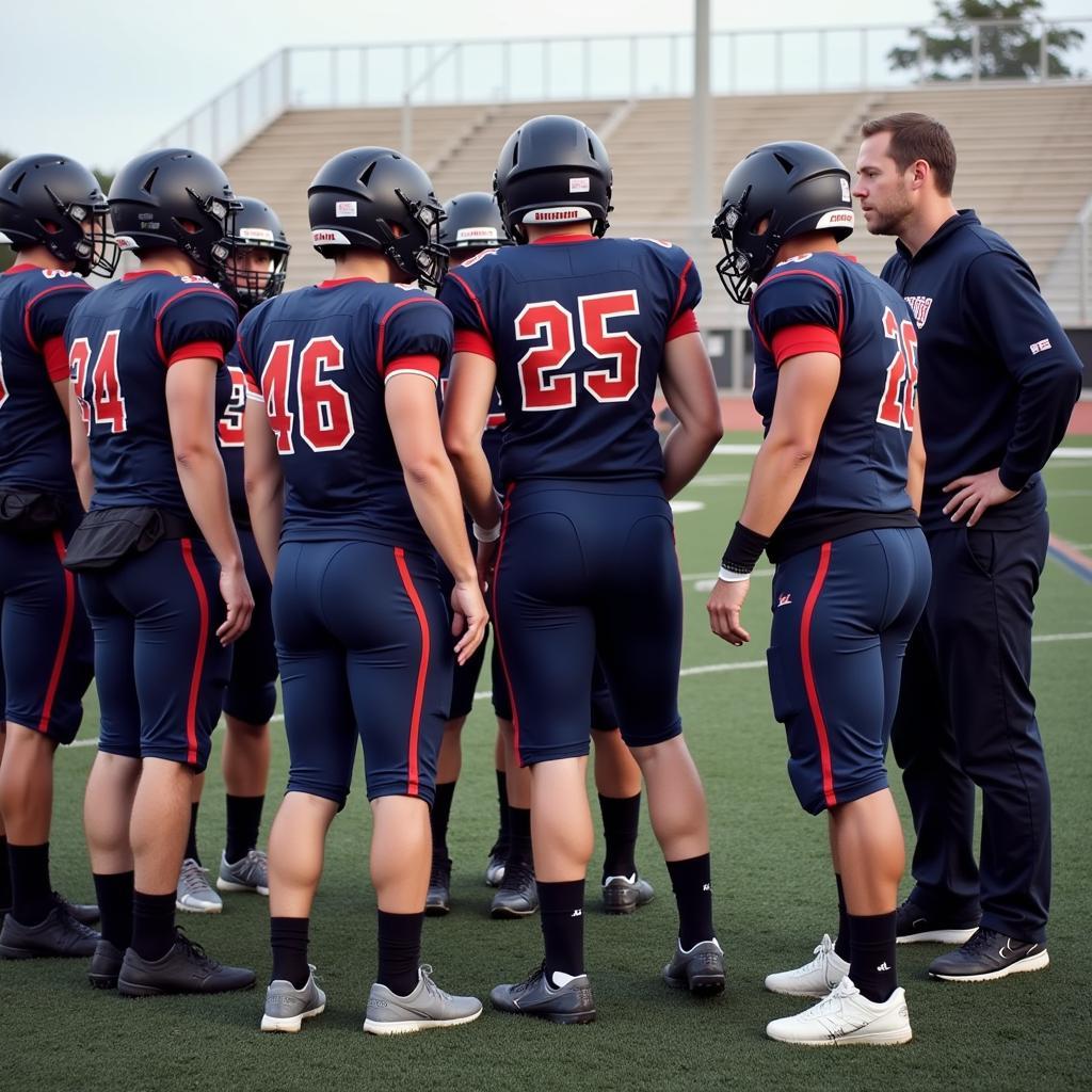 Archbishop Spalding Football Team Huddle