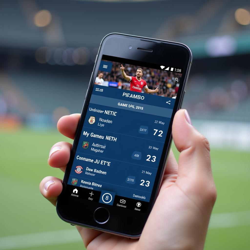 Arena Football Live Scoreboard Mobile App